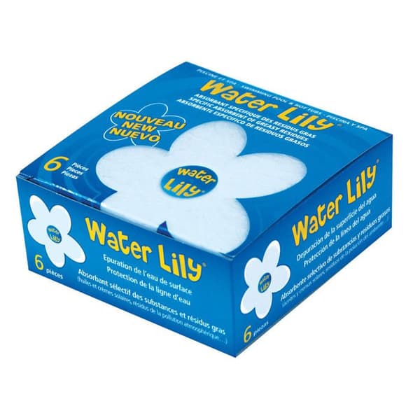 Tillbehör - poolunderhåll "Vattenlilja" - Set med 6