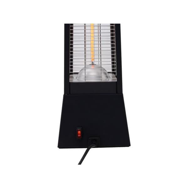 Stråluftande kolfiber elvärmare "Volcano" - 2000W - Svart