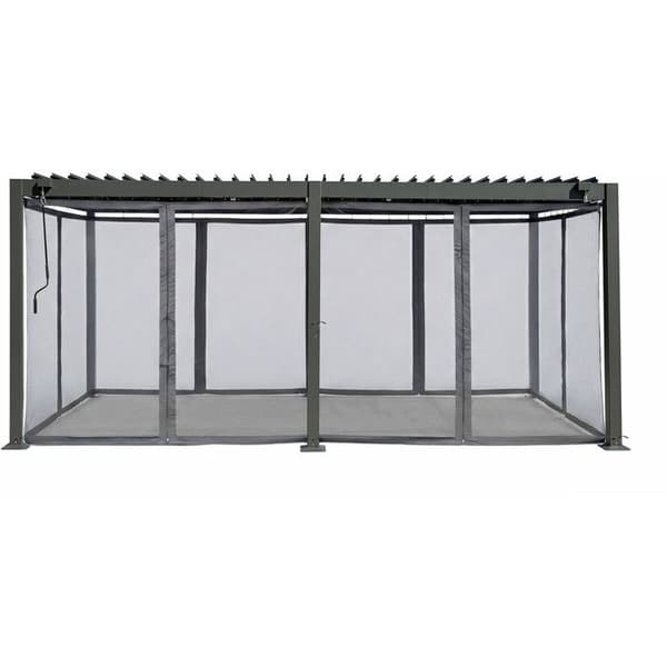Gardiner til bioklimatisk pergola "Kensington" - 3 x 6 m - Grå