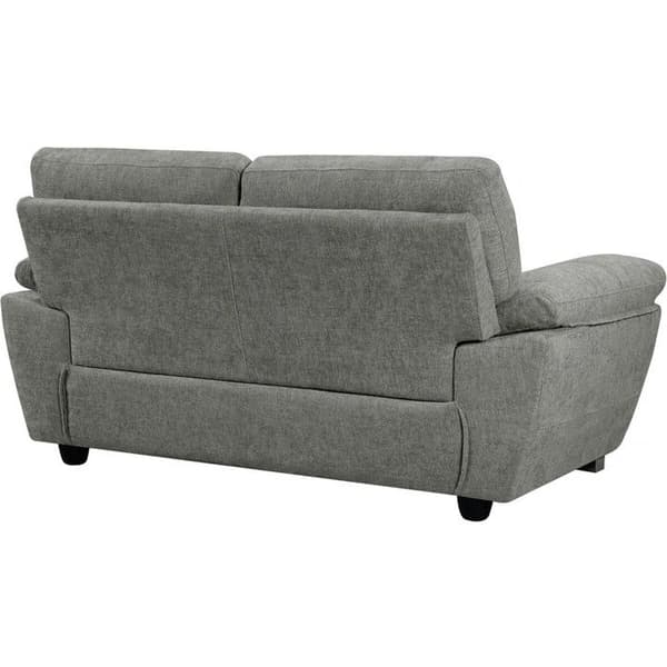 Fast tygsoffa "Dallas" - 169 x 88 x 90 cm - 2 sittplatser - Grå