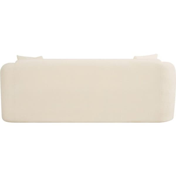Fast rak soffa i tyg "Ondine" - 3 platser - Beige