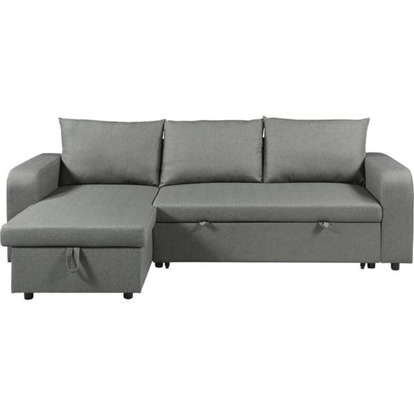 Vinkelsofa, vendbar/konvertibel i stof "Victor" - 3 pladser - Grå