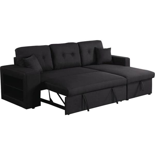 Konvertibel/reversibel hörnsoffa "Axel" - 3 platser - Svart