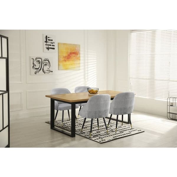 Set med 2 stolar i tyg "Harmony" - 54 x 57 x 90 cm - Beige