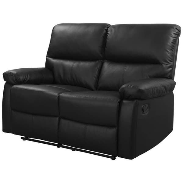 Relaxsoffa "Lincoln" - 147 x 89 x 103 cm - 2 platser - Svart