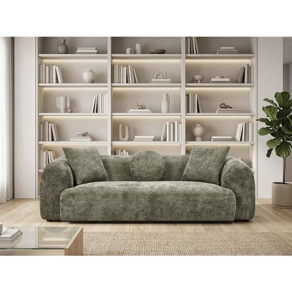 Rätt soffa "Faubourg" - 3 platser - Grön