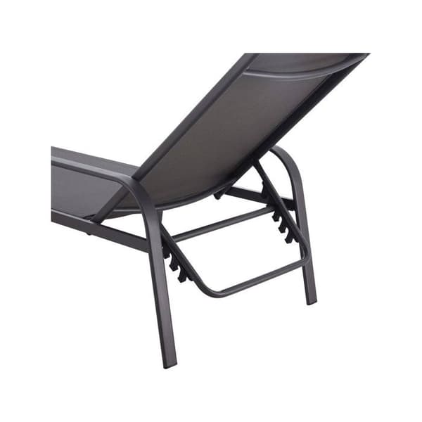 Set med 2 solstolar i metall "Farniente" - Grå