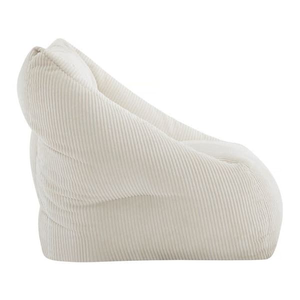 Samettinen pouf "Medellin" - Beige - 85 x 85 x 72 cm