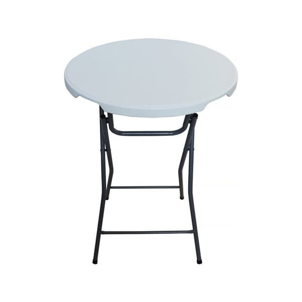 Fällbord i plast Ø 80 cm "Lili" - vit