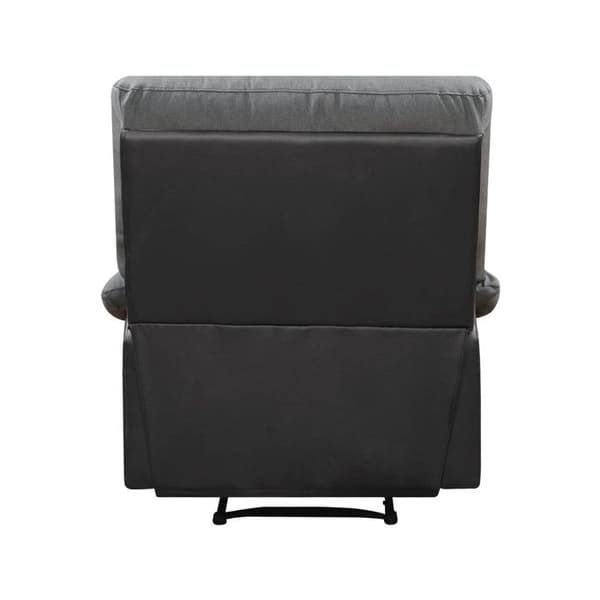 Fåtölj relax "Lincoln" - 90 x 89 x 103 cm - Svart/Mörkgrå