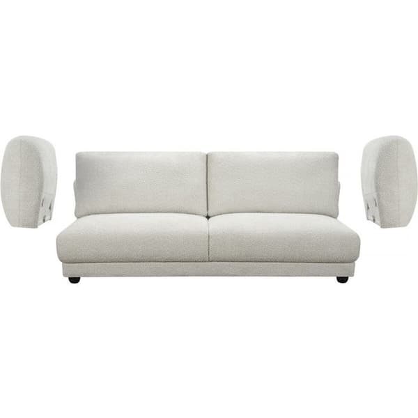 Rätt soffan i chenilletyg "Saint Germain S" - 3 platser - Beige