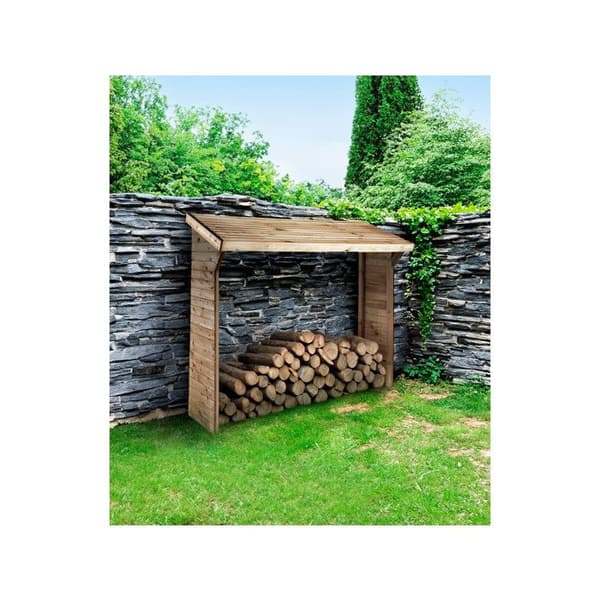 Vedförråd - 1,05 m² - 2,10 x 0,50 x 1,8 m - 2 Ster