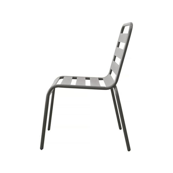 Set med 2 stapelningsbara trädgårdsstolar "Bilbao" - Taupe
