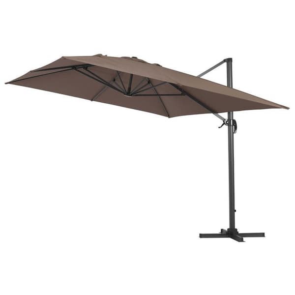 Parasol med sidomontering "Sun 4" - 3 x 4 m - Taupe