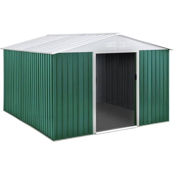 Metallskjul "Rosas" - 7,06 M² - Grön