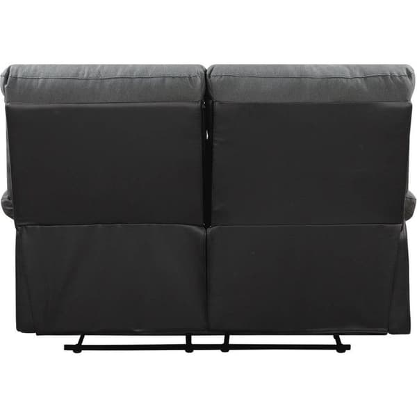 Relaxsoffa "Lincoln" - 147 x 89 x 103 cm - 2 platser - Svart / Mörkgrå