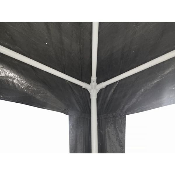 Puutarhapaviljonki "Natacha 3" - 3 x 3 m - Harmaa