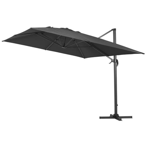 Parasoll med sidostöd "Sun 4" - 3 x 4 m - Svart