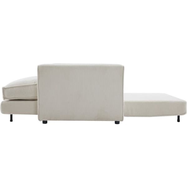 Soffa i ribbat sammet "Grenelle" - 2 platser - Beige