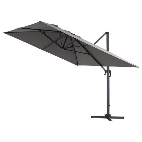 Parasoll med sidostöd "Sun 4" - 3 x 4 m - Grå