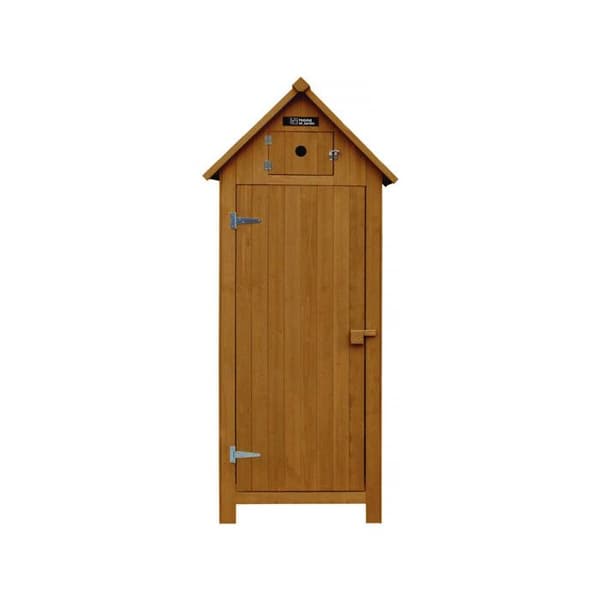 Puutarhakaappi "Cabanon" - 77 x 54.5 x 179 cm - Ruskea