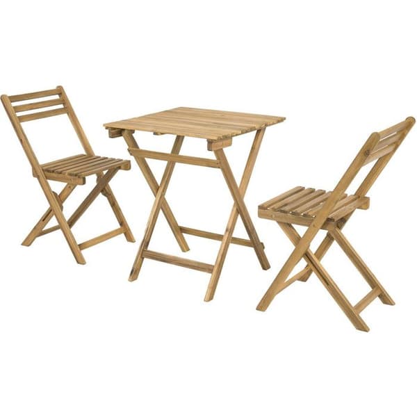 Puutarhapöytä ja tuolit "Aldo" - 2 paikkaa - Ruskea