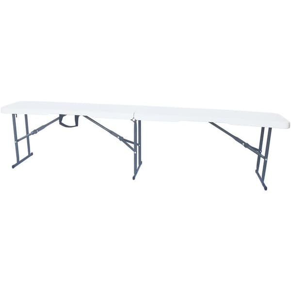 Metallbänk "Foldy" - 183 x 29 x 42 cm - Vit