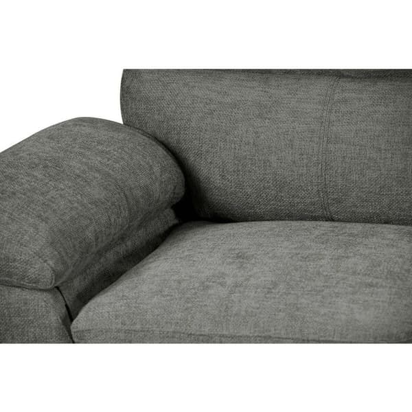 Fast tygsoffa "Dallas" - 210 X 88 X 90 cm - 3 platser - Grå