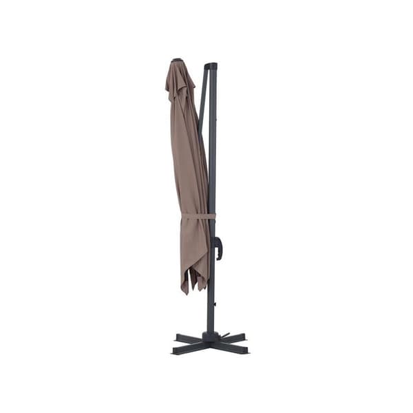 Parasol med sidomontering "Sun 3" - 3 x 3 m - Taupe