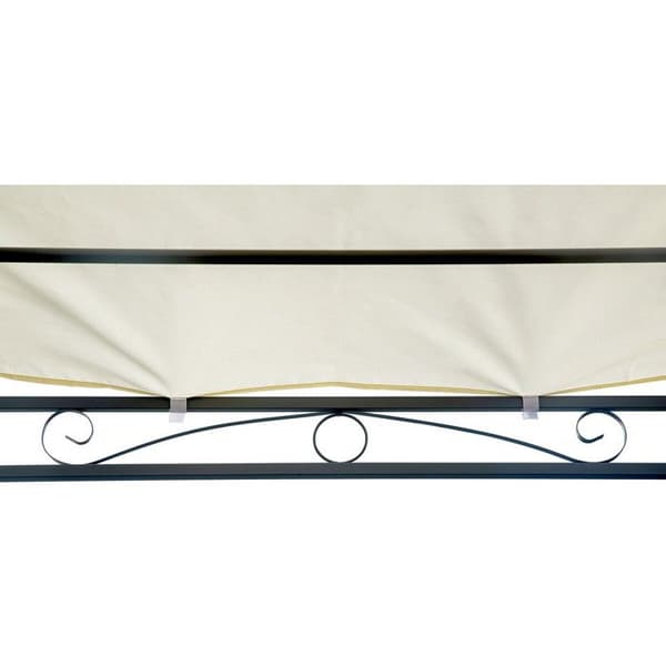 Skråpergola i metall - 3 x 2,5 m - Beige