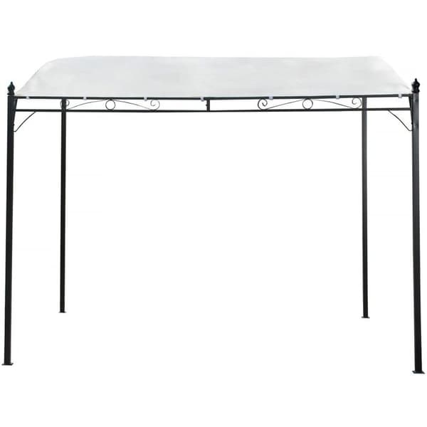 Skråpergola i metall - 3 x 2,5 m - Beige