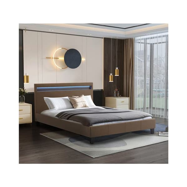 Belyst LED "Maria" - 140 x 190 cm - Taupe