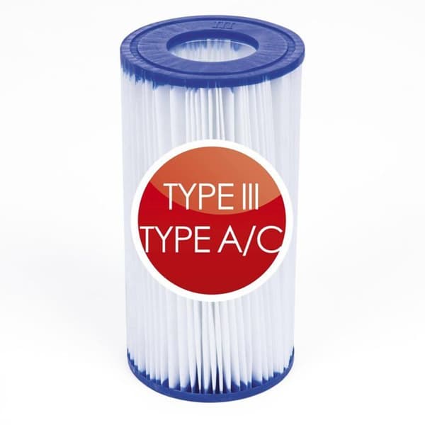 Filterpatron type III til TRIGANO-pool, hvid, 5678 L/t