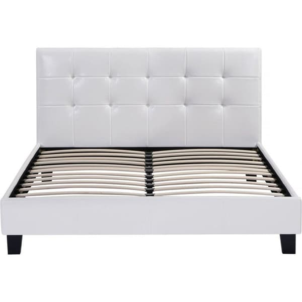 Dubbel säng i PVC "Julia" - 180 x 200 - Vit