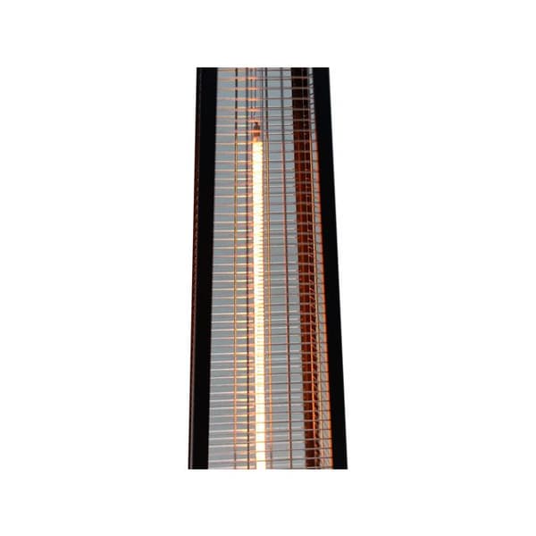 Stråluftande kolfiber elvärmare "Volcano" - 2000W - Svart