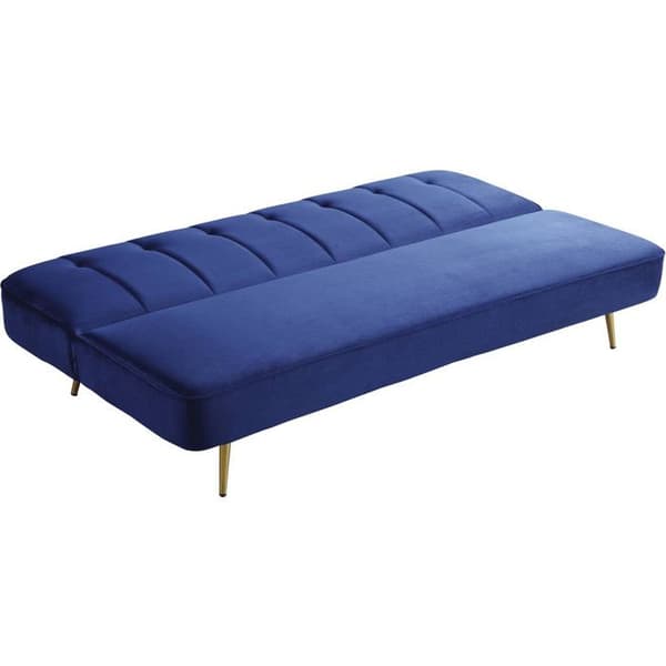 Clic Clac-soffan i sammet "James" - 180 x 83 x 75 cm - 3 platser - Mörkblå