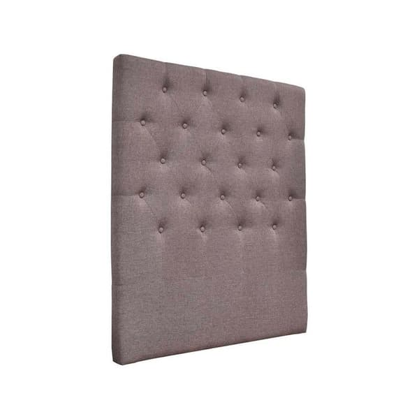Vadderad "Deco" sänggavel - 99 cm - Taupe - I tyg