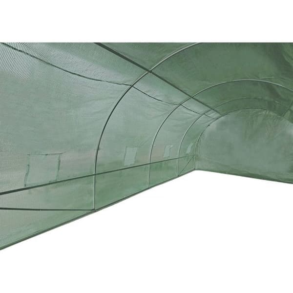 Trädgårdstunnelväxthus 6 x 3 m "Lys" - 18 m² - 140g - Grön