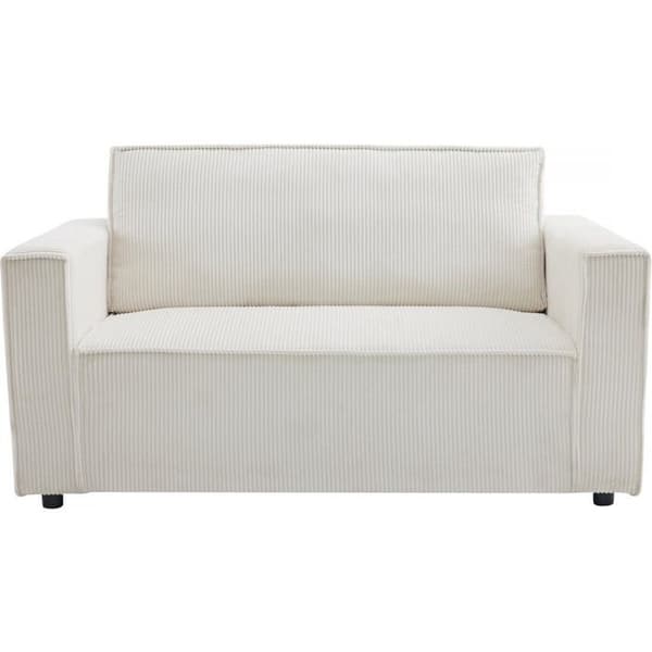 Soffa i ribbat sammet "Grenelle" - 2 platser - Beige