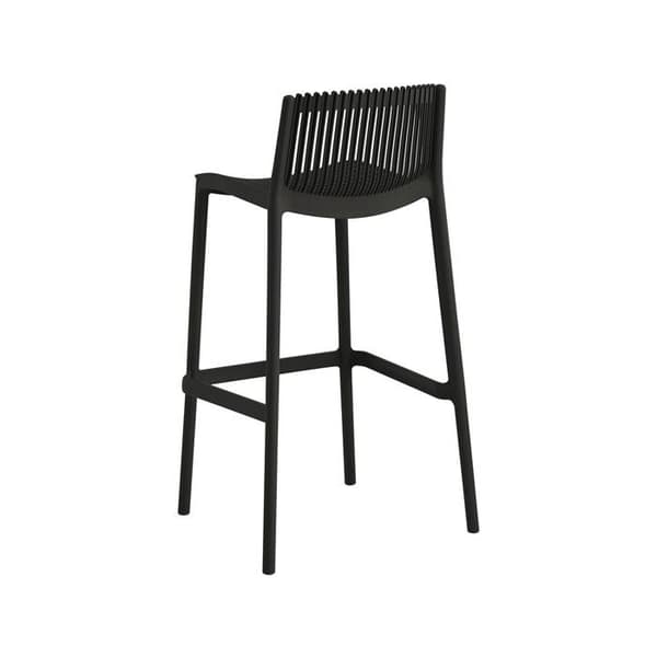Højstole og bord til havebistro "Néora" - 2 pladser - Sort