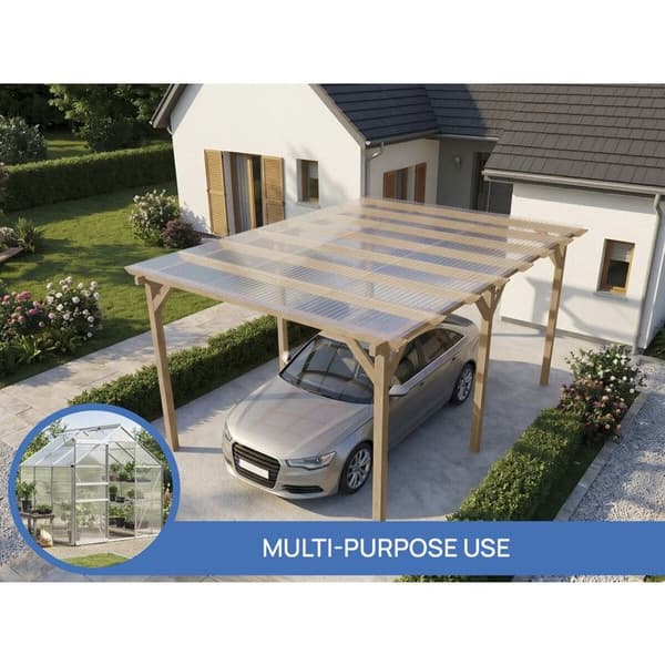 10-pack polykarbonatpaneler 4 mm "Michigan" 7,9 m2