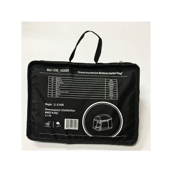 Skyddsfodral för grill - 105 x 68 x 95 cm - Svart
