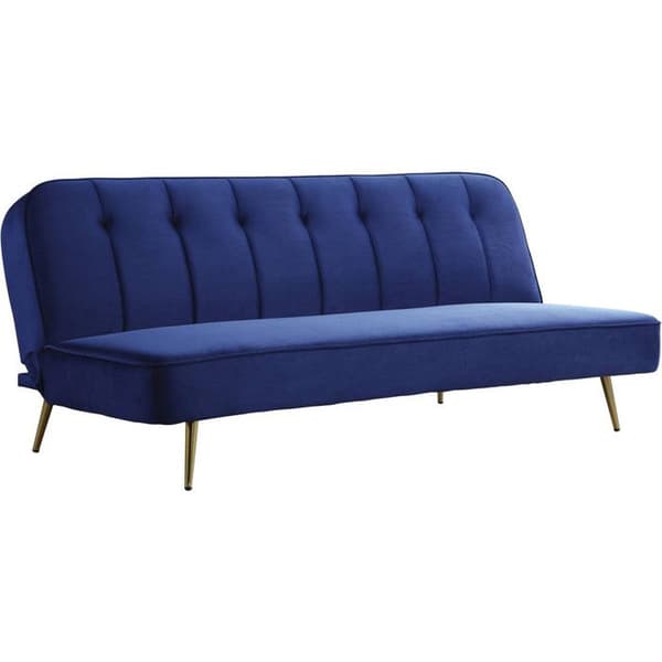 Clic Clac-soffan i sammet "James" - 180 x 83 x 75 cm - 3 platser - Mörkblå