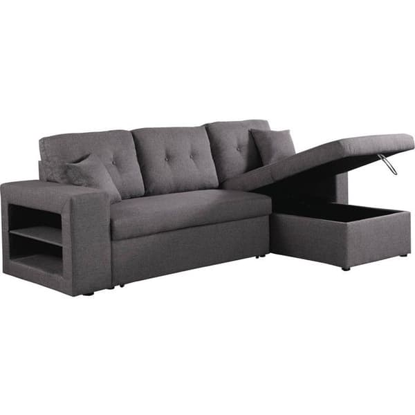 Vinkelsoffa konvertibel/reversibel "Axel" - 3 platser - Grå