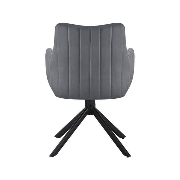 Set med 2 stolar i tyg "Pharell" - 60 x 61 x 91 cm - Grå
