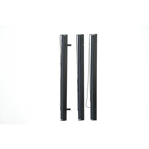 Set med 3 utdragbara pergolastänger - 124 x 225 cm - Antracitgrå