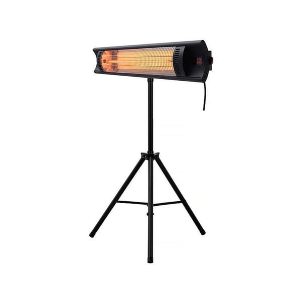 Strålningsvärmare i kolfiber "Bola" - 2000W - Svart