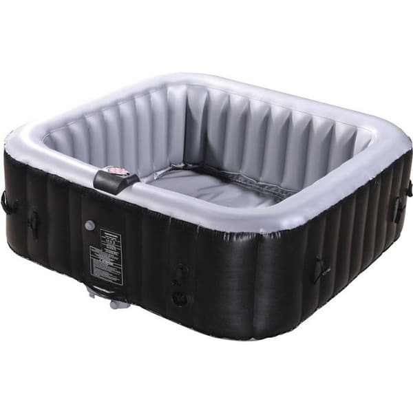 Oppustelig Spa NICE i PVC - 6 pladser - Grå/Sort