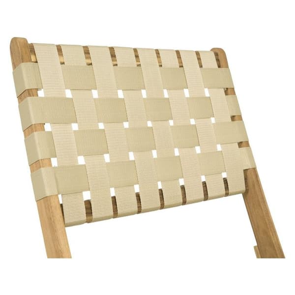 Sæt med 2 havestole i træ "Hanoi" - Beige
