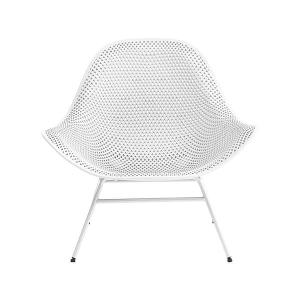 2 kpl puutarhatuoleja ja pöytä "Soléna" - Valkoinen
